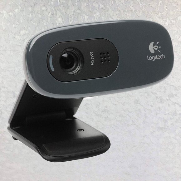 Logitech C270 HD Webcam for Video Calling & Photo Capture w/Built-in Mic USB 2.0 - Picture 3 of 12